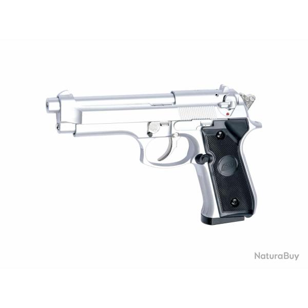 PISTOLET 6MM M92F GAZ SILVER