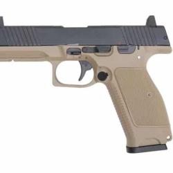 PISTOLET 6MM MKW BLOWBACK METAL NOIR ET TAN