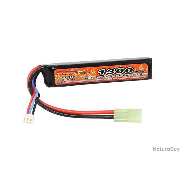 BATTERIE LI-PO 7.4V 1300MAH AMOEBA