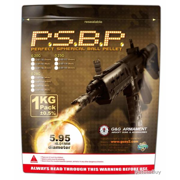 BILLES 0.28G PERFECT EN SACHET DE 1KG