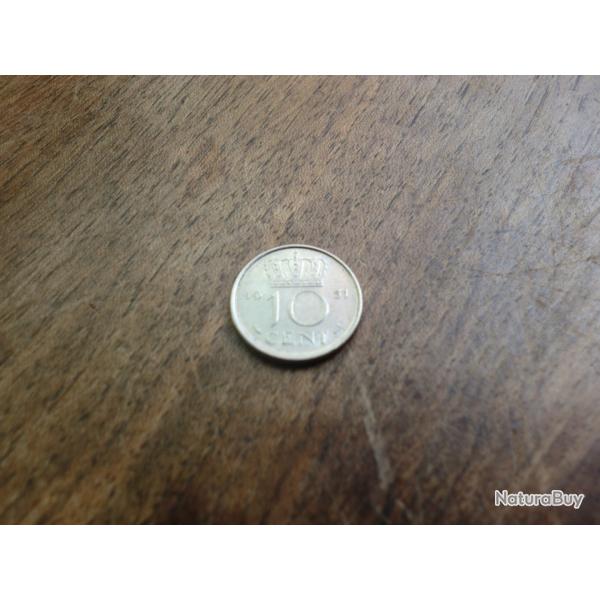 monnaie nederland  10 cent  1951