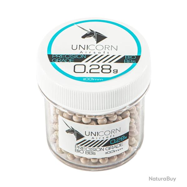 BILLES BIO 0.28G BLANCHES HAUTES PRECISION EN POT 1000PCS