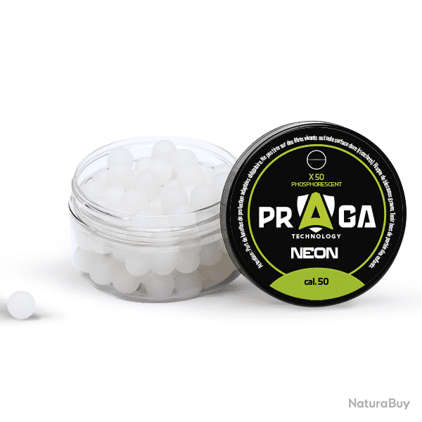 BILLES PHOSPHORESCENTES VERTES CAL.50 X50