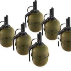 PACK 6 GRENADES TAG 19 Y SANS ECLATS