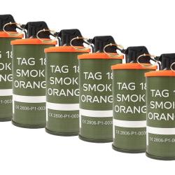 PACK 6 GRENADES TAG 18 FUMI ORANGES