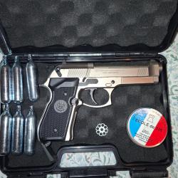 BERETTA M92 FS nickel co2 a plomb semi automatique double action