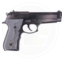 PISTOLET 6MM GAZ M92 EAGLE SEMI / FULL AUTO NOIR