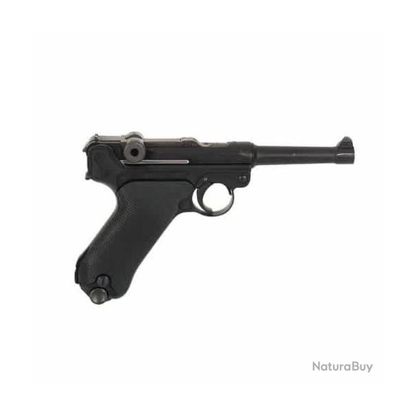 PISTOLET 6MM GAZ P08 4" NOIR