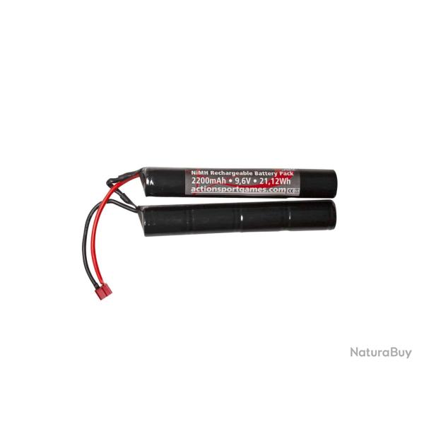 BATTERIE NIMH 9.6V 2200 MAH 2 STICKS T-DEAN