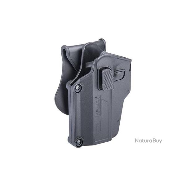 HOLSTER RIGIDE AMOMAX G2 UNIVERSEL GAUCHER NOIR