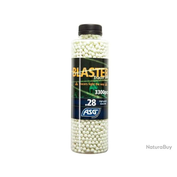 BILLES 0.28G BLASTER TRACANTES VERTES EN BOUTEILLE DE 3300