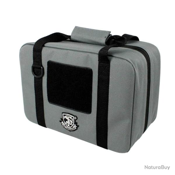 MALLETTE SEMI-RIGIDE DOUBLE PISTOLET GRISE