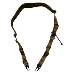 SANGLE 2 POINTS CLIP HK MARRON