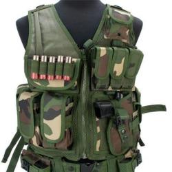 VESTE TACTIQUE MESH WOODLAND