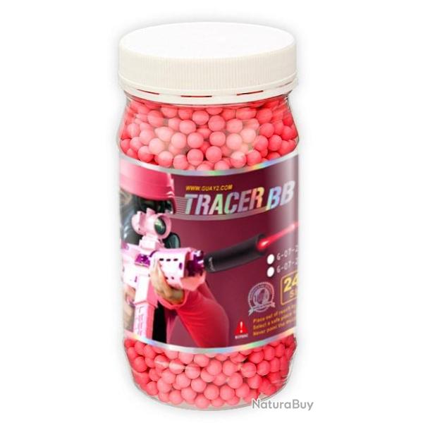 BILLES 0.25G TRACANTES ROUGES EN BOUTEILLE DE 2700