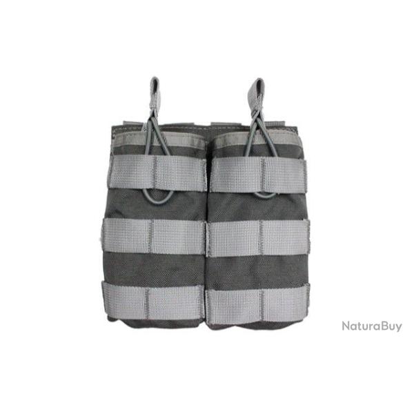 POCHE DOUBLE MOLLE 5.56 (M4) GRISE