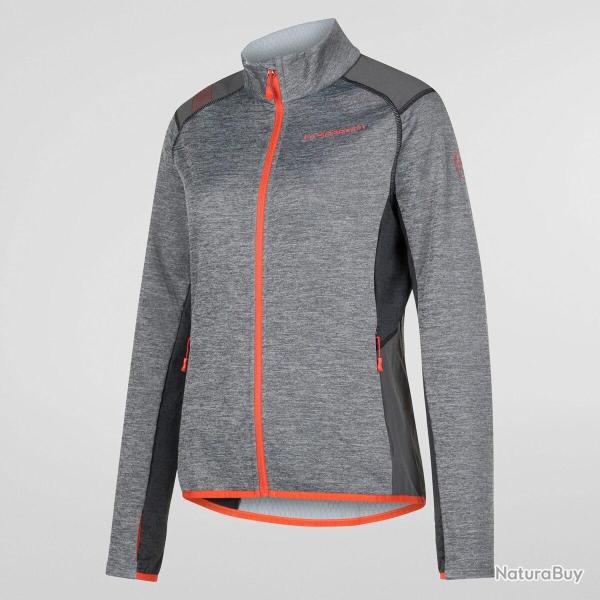 Veste True North W S, Carbone/Tomate cerise