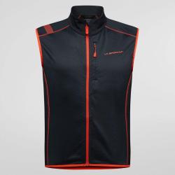 Gilet Existence M M, Tomate noire/cerise