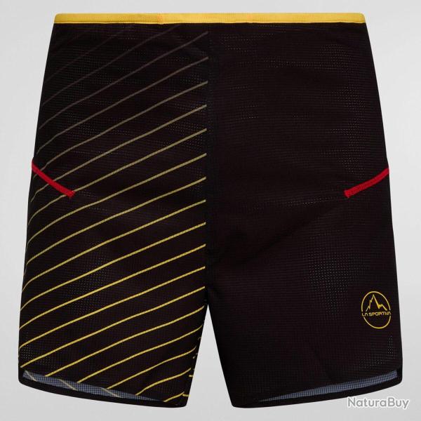 Short Freccia M L, Noir/Jaune
