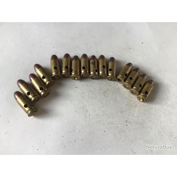 VENDU PAR LE-CUIRASSIER N� 24 LOT DE 15 BALLES  DE CALIBRE 7,65 MM  NEUTRALISEES