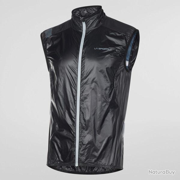 Gilet coupe-vent Blizzard M M, Noir/Carbone