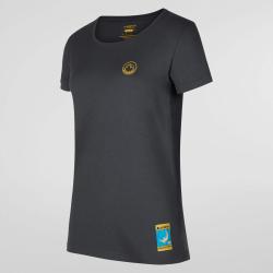 T-shirt Escalade sur la Lune W M, Carbone/Giallo
