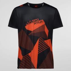 T-shirt Comp M XXL, Tomate noire/cerise