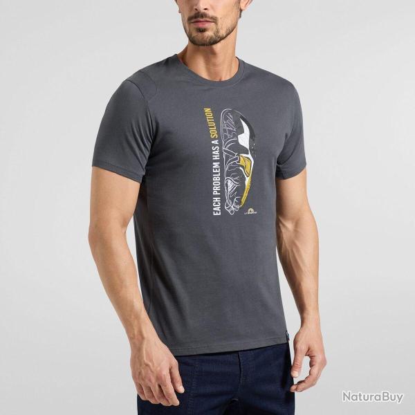 T-shirt Solution M L, Carbone/Jaune