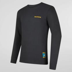 Sweat-shirt Escalade sur la Lune M XXL, Carbone/Giallo