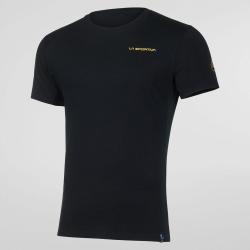 T-shirt avec logo au dos M L, Noir