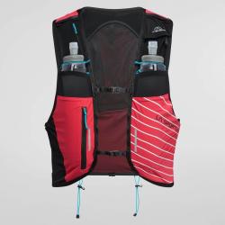 Gilet Ultra Trail 10L L, Tomate blanche/cerise