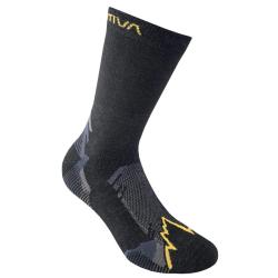 Chaussettes X-Cursion L, Noir/Jaune