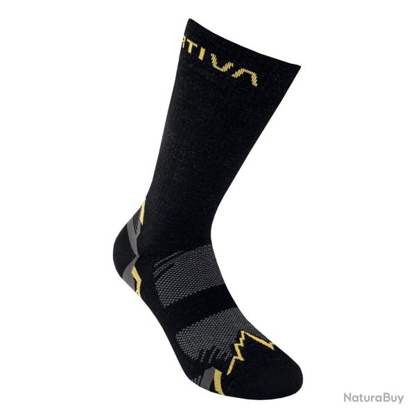Chaussettes de randonn�e S, Noir/Jaune