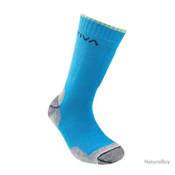 Chaussettes de montagne pour enfants XS, Hibiscus/Bleu Malibu