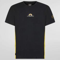 T-shirt promotionnel M M, Noir/Jaune