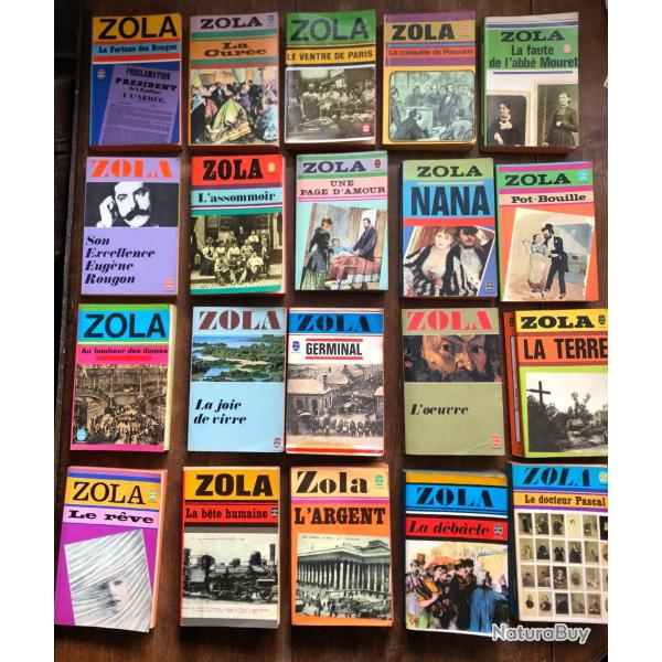 Les Rougon-Macquart l'int�grale 20 livres de poche - Emile Zola