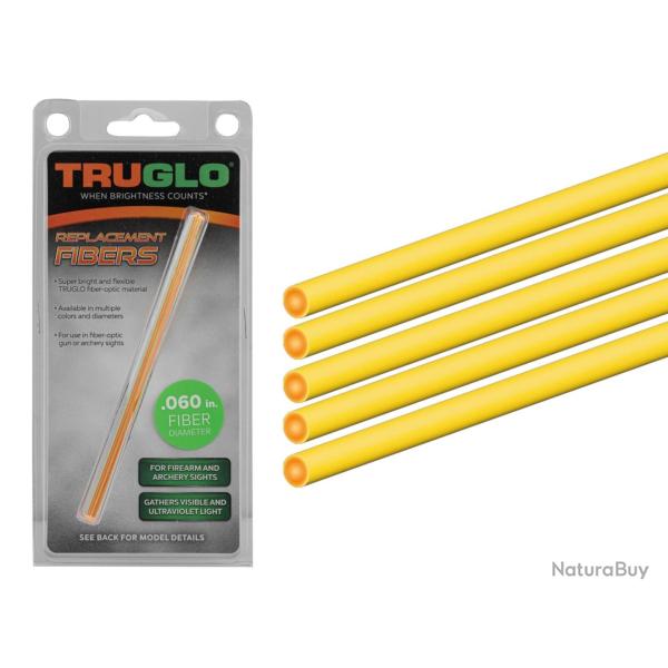 Set de 5 fibres optique fluo bicolore - Truglo 1.5