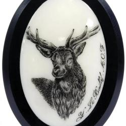 Calottes cerf aspect ivoire ou argent Tan/Beige