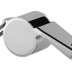 Sifflet Elless en cuivre nickel&eacute; &agrave; roulette