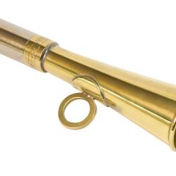 Corne de poche ronde 12 cm laiton poli - Elless