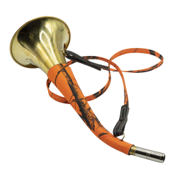 Corne Pavillon Laiton Gain&eacute;e Orange Camo 40 cm