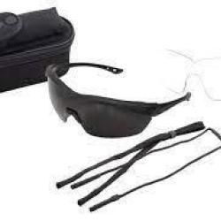 Lunettes Edge Tactical Overlord - Kit 2 &eacute;crans - Incolore et Fum&eacute;