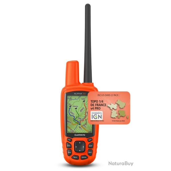 Coupon Garmin avec code de t�l�chargement topo 1/4 France v4 pro