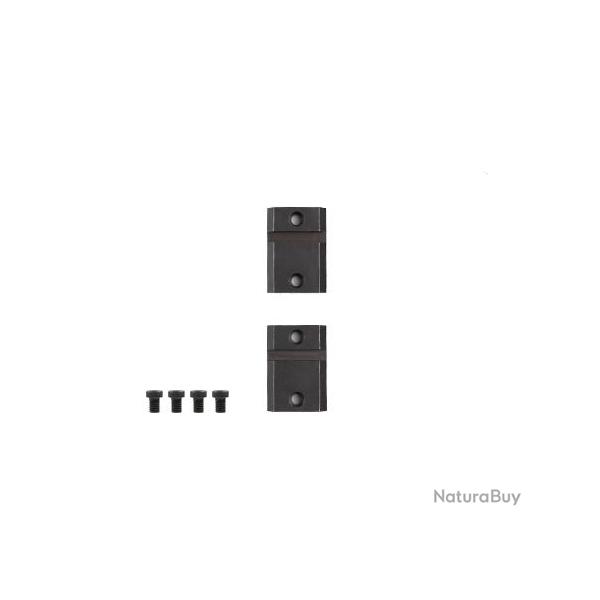 Paire d'embases Warne - Acier - Pour Browning A-Bolt &amp; II / Sako A7P