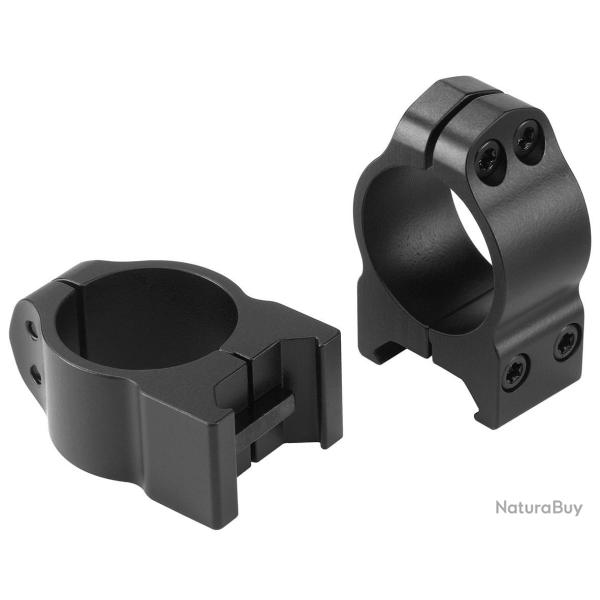 Support Warne acier argent �25,4 med fixe