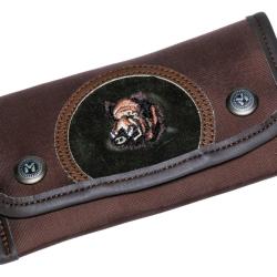 Pochette &agrave; balle toile 10 tubes broderie sanglier