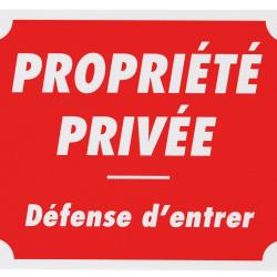 Propri&eacute;t&eacute; priv&eacute;e d&eacute;fense d'entrer dim 25 x 30 cm akylux