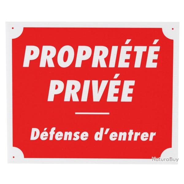 Propri�t� priv�e d�fense d'entrer dim 25 x 30 cm akylux