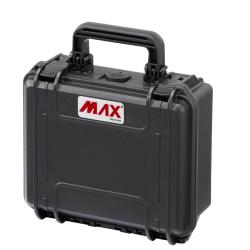 Mallette &eacute;tanche Max Cases MAX235H105 - avec mousse - Noir