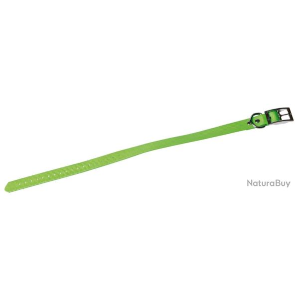 Collier fluo souple pu + polyester Vert